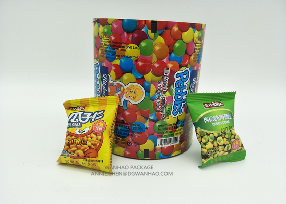 Clear Packaging Roll Film Metalized Foil Packaging Plastic Laminated Roll Film VFFS Film Roll For Snack / Coffee / Candy