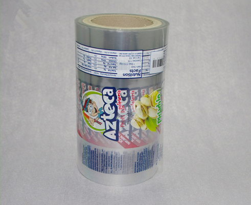 Clear Packaging Roll Film Metalized Foil Packaging Plastic Laminated Roll Film VFFS Film Roll For Snack / Coffee / Candy