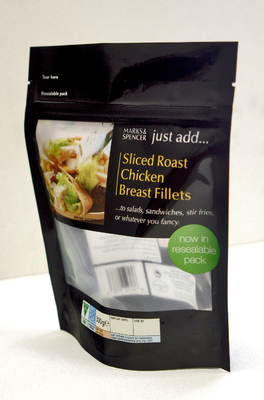 stand up zipper bag reclosable lamination food packaging pouch with clear window